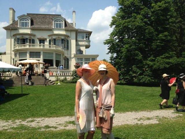 1920s outfits at the 1920s Gatsby Garden Party at he Spadina House in Toronto Canada 