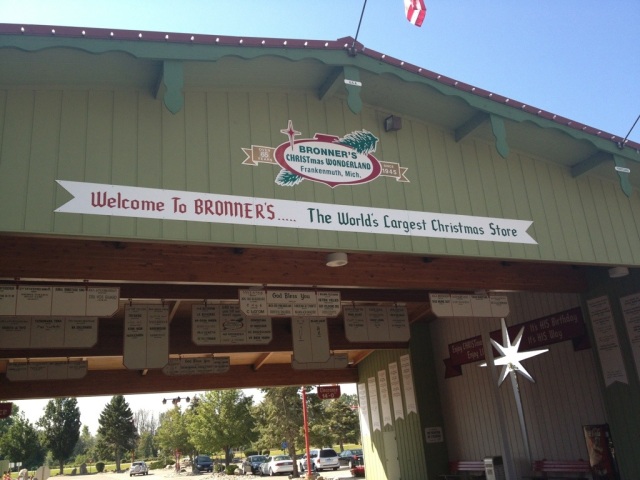 Visit the World's largest Christmas Store-Bronners in Frankenmuth, Michigan. 