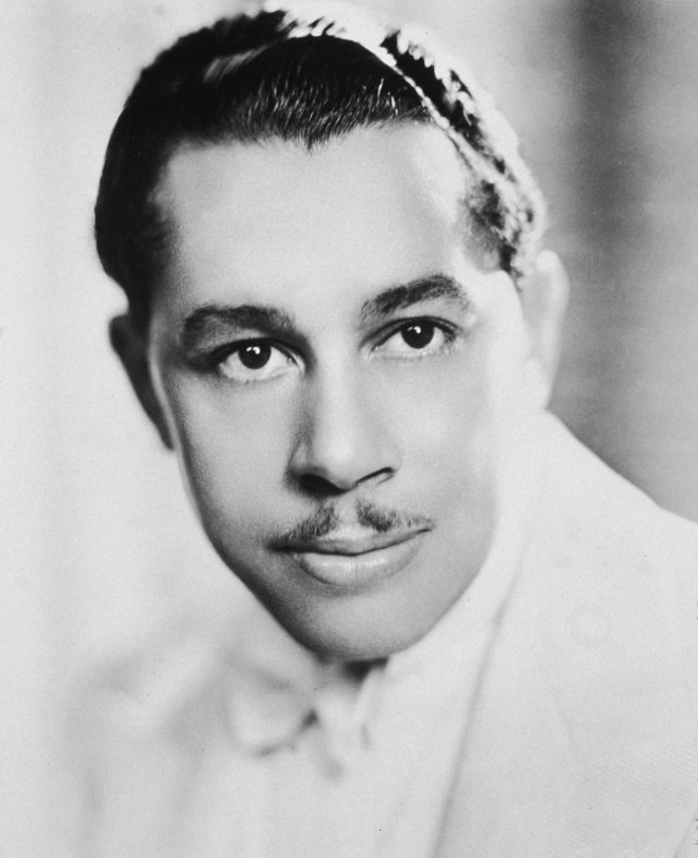 Vintage image of Cab Calloway and his famous mustache. 