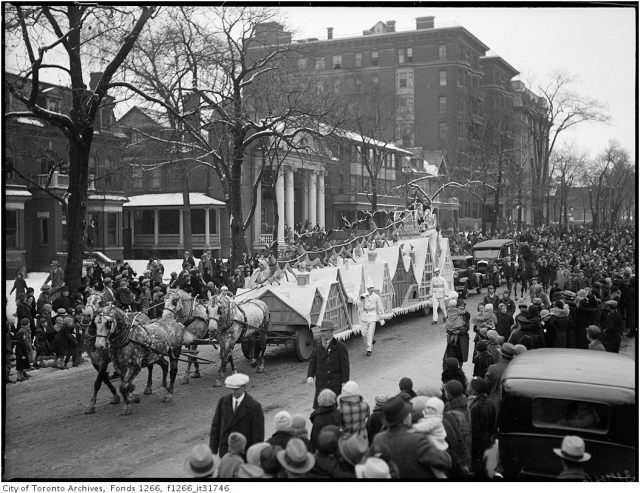 Toronto Santa Claus Parade 1930s vintage photo