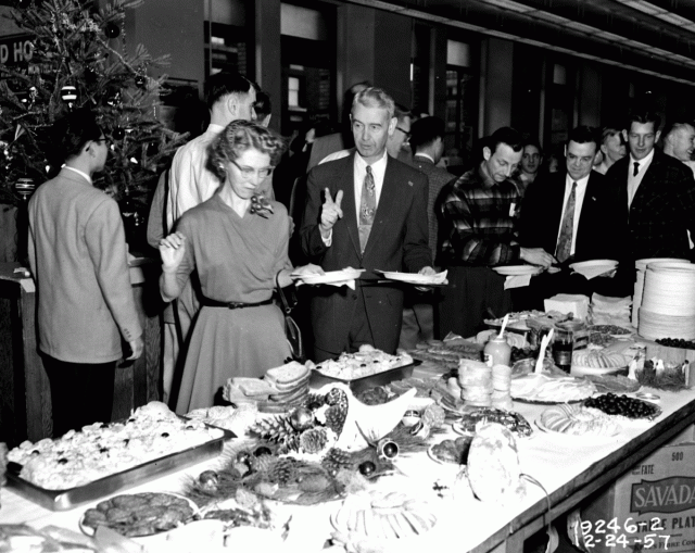 1950s vintage christmas party -Seattle Engineering Department Christmas party 1957