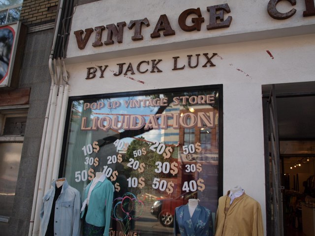 JackLux Vintage Clothing store Toronto