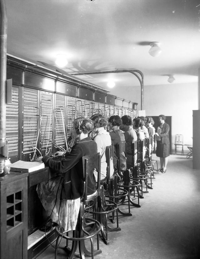 Fairmont Royal York Telephone Switchboard Vintage Image