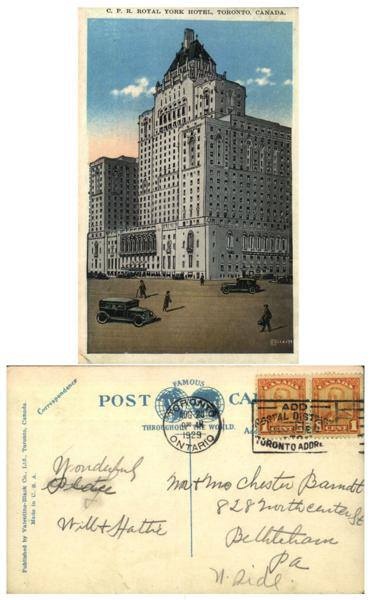 royal york hotel 1929 vintage image